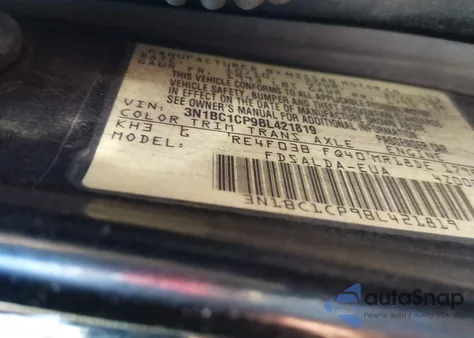 2011 Nissan Versa 1.8S z USA, uszkodzony, nr VIN 3N1BC1CP9BL421819